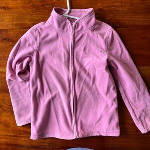 Toddler girl lightweight fleece jacket pink 4T